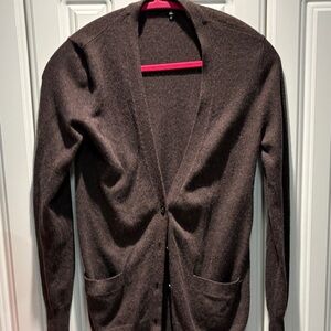 Talula Dark Brown Men's Cardigan Sweater